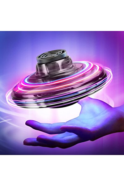 AWH طائرة بدون طيار تعمل يدويًا، دوارة صغيرة مع أضواء LED دوارة 360 درجة، ممت...