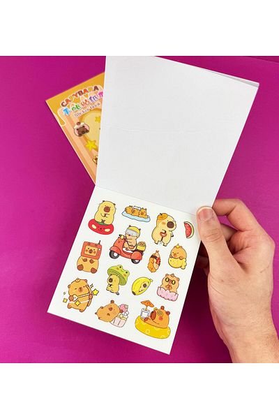 Gift Moda Carte cu autocolante Capybara din 3 piese