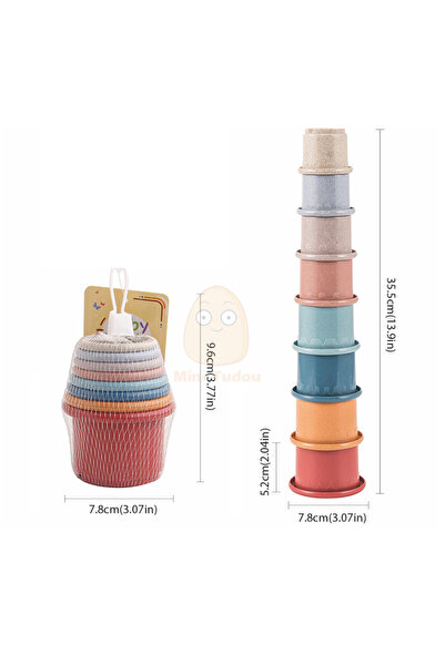 Choice Animal Baby Toys Stacking Cup Cartoon Early Educational Learning Color...