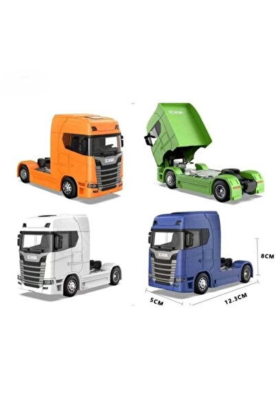 Mıncır Shop Scania Tır V8 R730 Taşıyıcı Scania Çekici Kupa S-770 Model Diecas...