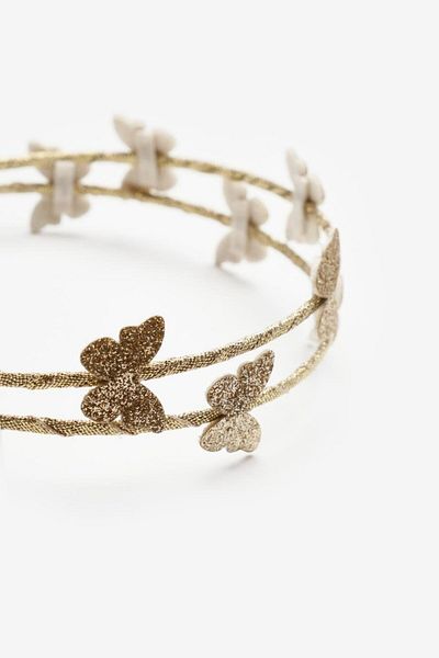 Le Mabelle Gold Little Butterfly Girl's Crown