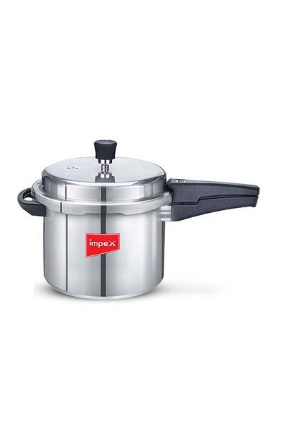 İMPEX PRESSULE COOKER 5LTR CAPACITY -OUTER LID MADE IN INDIA- ALUMINIUM, GRVS SAFETY,ERGONOMIC HANDLE
