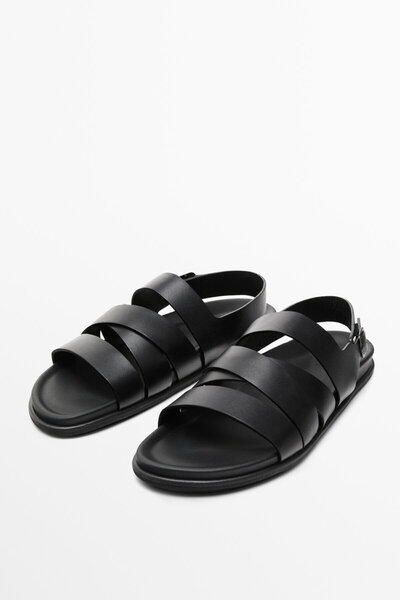 Massimo Dutti Napa bantlı sandalet