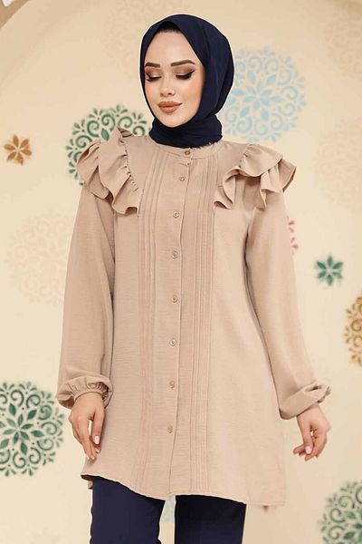 Neva Style Туника с копчета от норка за хиджаб 42291V