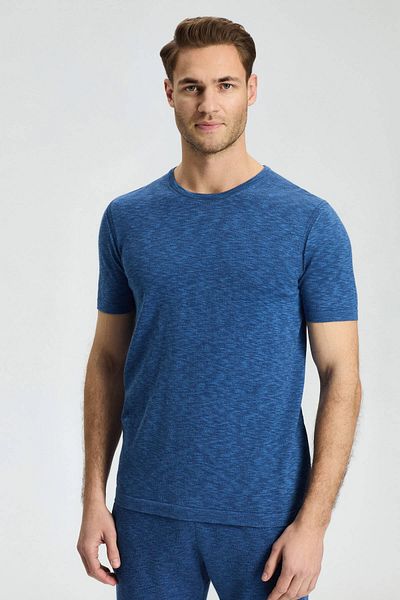 Hemington Crew Neck Pure Cotton Dark Blue T-Shirt