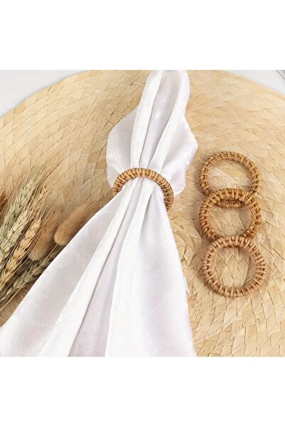BOHONEST 6 Pieces Bohemian Wicker Rattan Napkin Rings