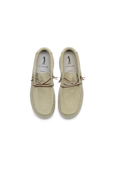 U.S. GOLF CLUB US Golf Club Men's Sneakers Beige Loafers