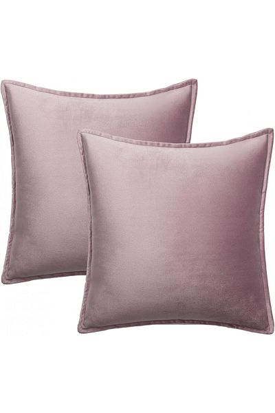 Tan.Tomi Set 2 fete de perna Tan.Tomi, catifea, violet, 50 x 50 cm
