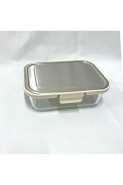 Cooker Glass Storage Container - 1500 ml Cream (Ckr3489)