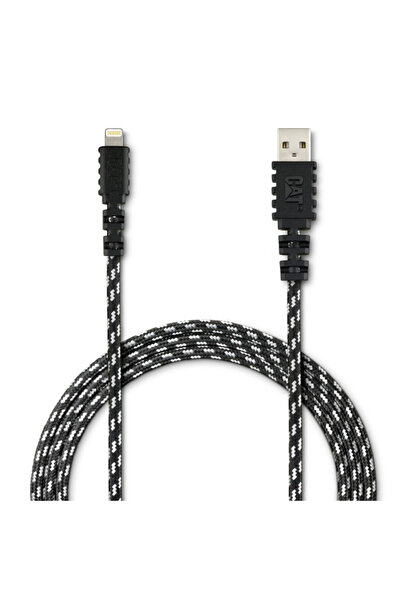 Cat MFI Certified Apple Lightning to USB Strain Relief Charge/Sync Cable 6ft
