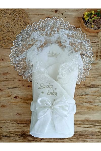 Tomuycuk Newborn Gift Baby Swaddle Unisex Baby Outer Swaddle Hospital Exit Baby Blanket Play Mat