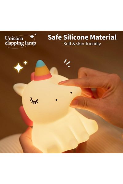 AWH Unicorn Night Light, Dimmable Timer Lamp, Ideal Gift for Kids, Girls Nursery Decor