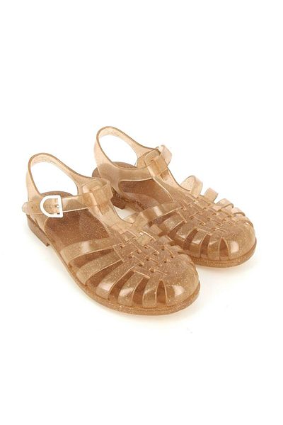 MEDUSE Sun Crepe Pailette - Sandale maro pentru copii