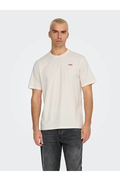 Only & Sons Onsdawson Reg Ss Tee Vd Off-White Men's T-Shirt 22033190