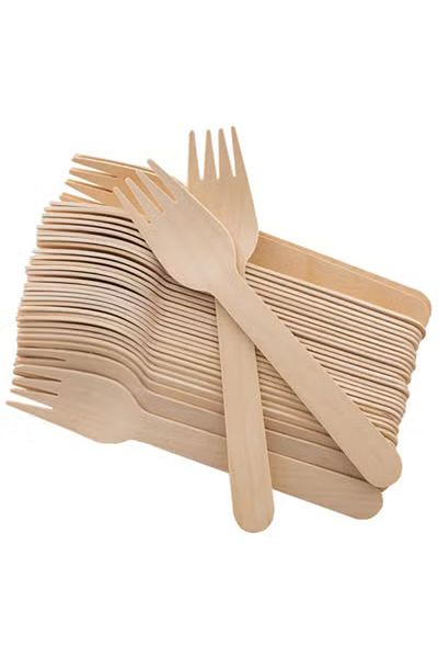 co arma 40-Piece Wooden Forks Set, Lightweight, Eco-Friendly, Biodegradable