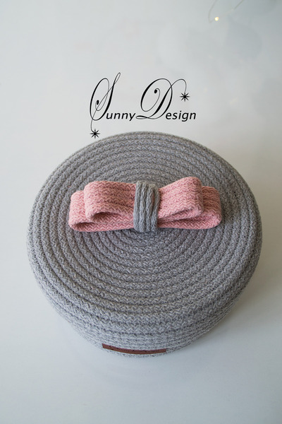 MY SUNNY DESİGN jüt hasır sepet kapaklı sepet organizer dekor