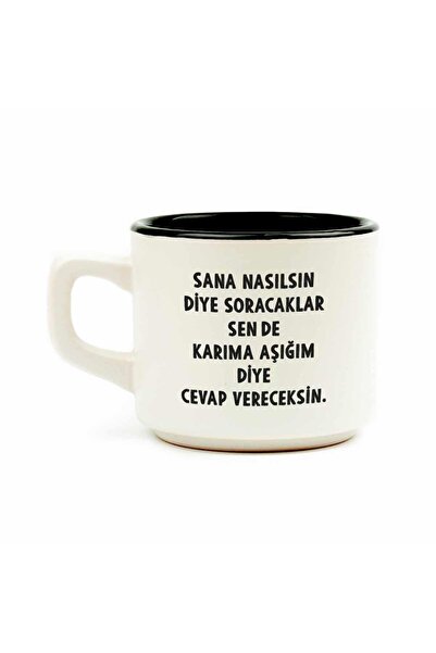 PALTO TASARIM كوب فينوس أبيض - كوب سيراميك هدية لعيد الحب للزوجة