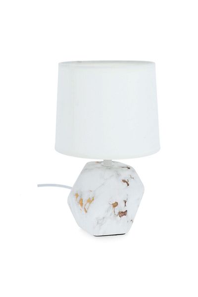 micasa 60W E27 Scratch-Resistant Single Bulb Illumination Ceramic Table Lamp White