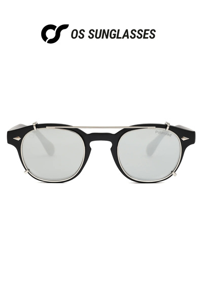 OS Sunglasses Γυαλιά ηλίου Berlin με κλιπ, Προστασία UV 400, Καθρεπτέ, Για Άν...