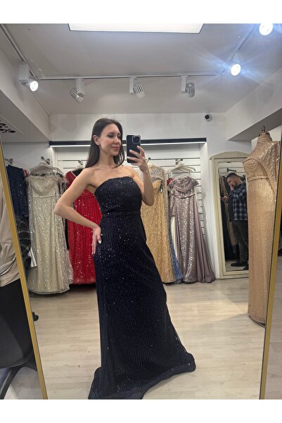 E&A Eren Abiye Pul payet boncuk işlemeli pelerin abiye