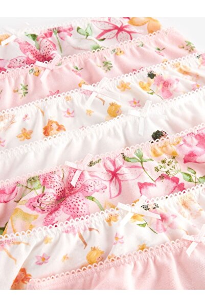 Next Baby 100% Cotton Multicolored Ballerina Patterned Girls' 10-Piece Panties Set