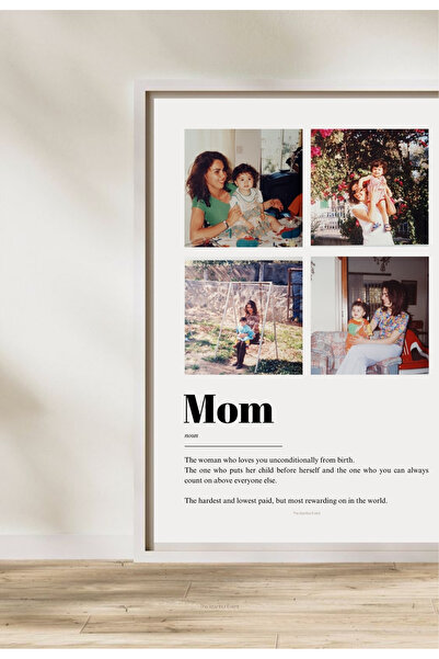 The Istanbul Event Kişiselleştirilebilir Fotoğraflı Anneler Günü Hediyesi Mom Posteri - Çerçevesiz Poster