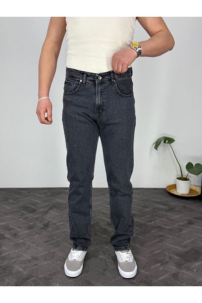 T&M Vertino Waiting Pattern - Trousers with Mixed Shapes in Anthracite Ottonal