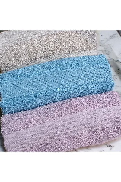 NuBuTu Бавовняний 3-комплект рушників для рук та обличчя, кольорові рушники для рук та обличчя 50 x 70