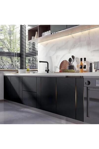 Viyens Refrigerator and Kitchen Covering Matte Foil Black 120 X 200cm