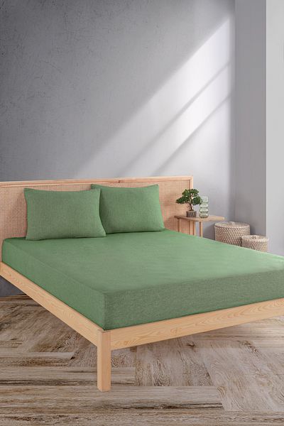 MYLASA HOME |   Premium |   100% Cotton Double Elastic Bed Sheet Set