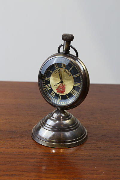 imsaconcept Pirinç Ayaklı Masaüstü Saat Küçük Boy