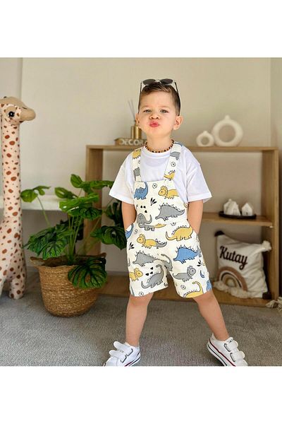 Alvadonna Boy's Salopette Suit with Shorts