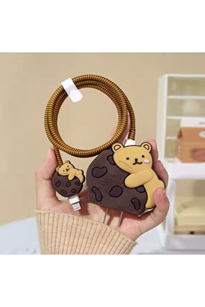 Go Aksesuar iPhone 18/20 W Şarj Cihazı Uyumlu 4 Parça Şarj Koruma Seti