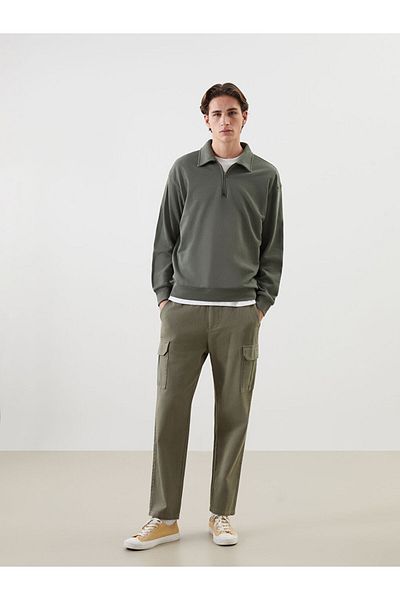 LC Waikiki Polo Neck Long Sleeve Men's Sweatshirt