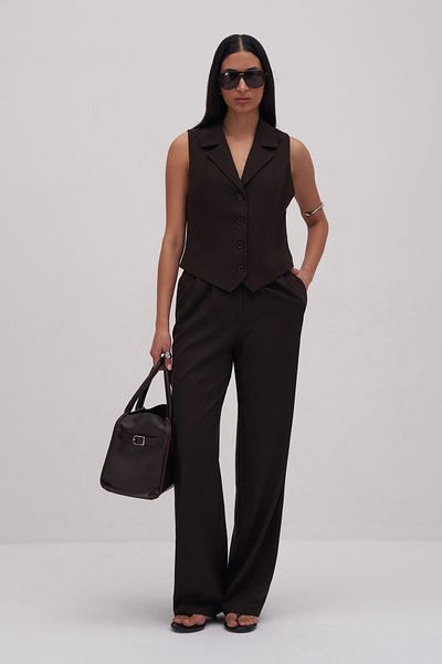 mathilda store Women's Bitter Brown Private Edition Fit Vest