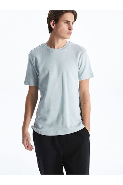 LC Waikiki Xside Crew Neck Short Sleeve Striped Men's T-Shirt