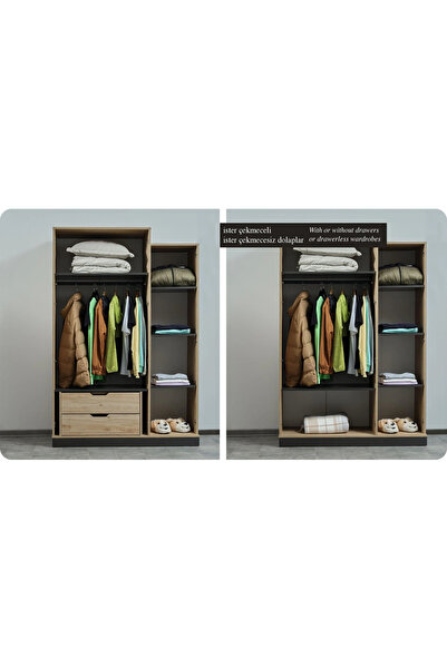 Lajivert B0SS Genç Odası (3 Kapaklı Dolap + 100*200 Karyola + Çalışma Masası)