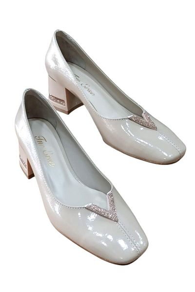 Erse 11 Women's Stone Heeled Stone Detailed Closed Shoes