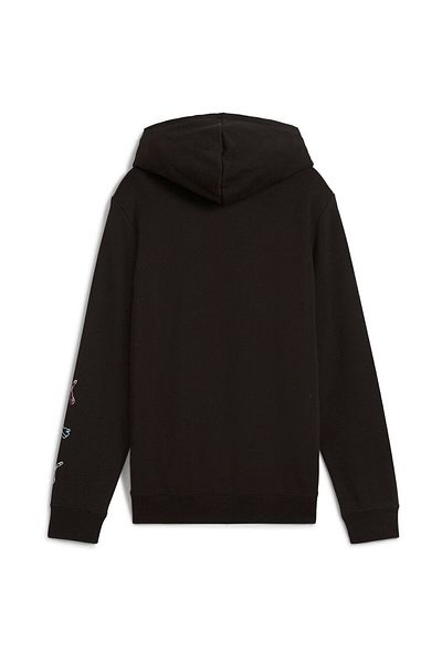 Puma Hood Puma Ess Logo Lab Execution Hoodie Tr B, Black, Kids