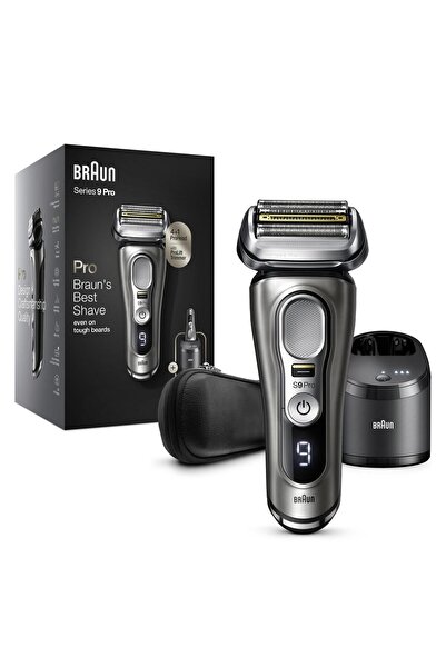 Braun Series 9 Pro 9465cc Islak & Kuru Tıraş Makinesi Clean&charge Deri Seyahat Kılıfı
