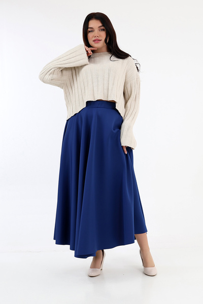 Berel Moda Fusta Scuba Full Kilos - Indigo