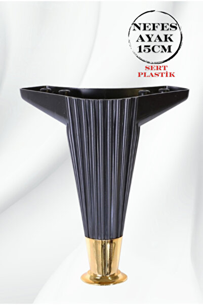Genel Markalar Nefes Ayak Siyah Plastik (GOLD) Mobilya Baza Ayak – Dayanıklı Ve Şık Tasarım
