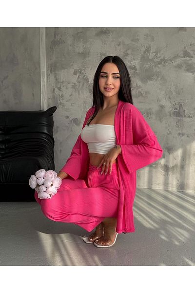 ALLEYTA Jachetă înfășurată cu kimono, pantaloni, damă