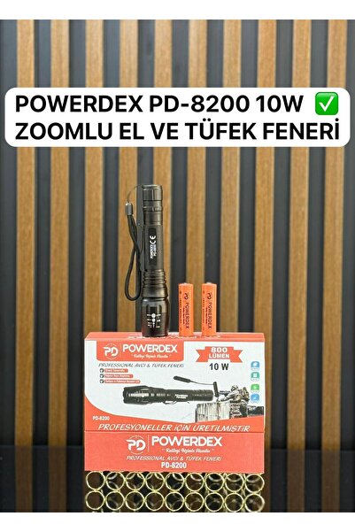 powerdex 10w Şarjlı Avcı Feneri Pd-8200