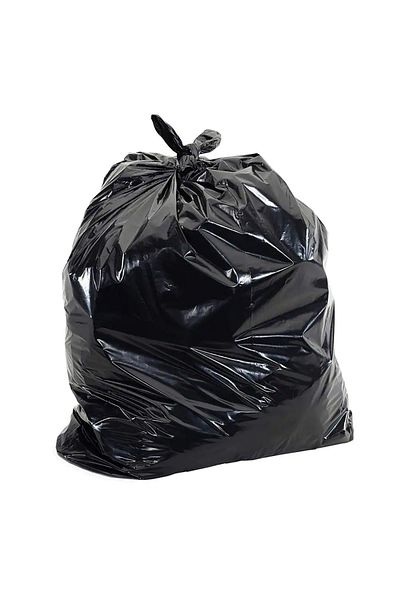 MOYPAK 10 Rolls 100 Pieces 75X90 Large Size Garbage Bags Durable Unprinted Black Garbage Bag