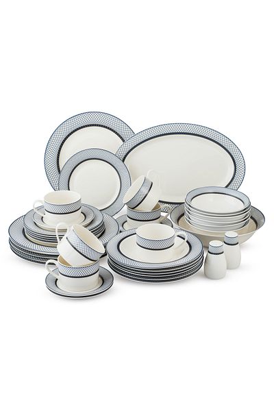 Dania 40-piece porcelain dining set for 6 people