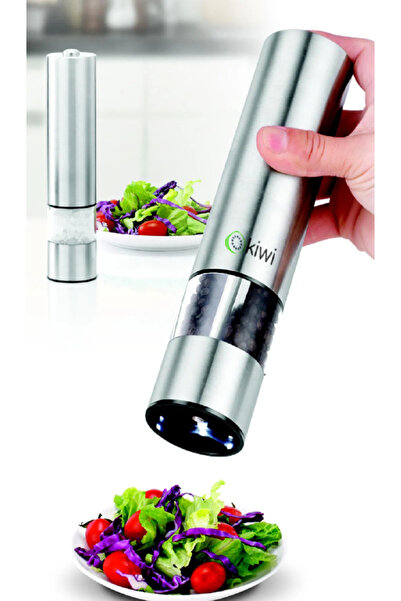 Kiwi 2Lİ SET KİWİ KSPG 4806 PİLLİ-LED IŞIKLI OTOMATİK TUZ-KARABİBER DEĞİRMENİ 2Lİ SET