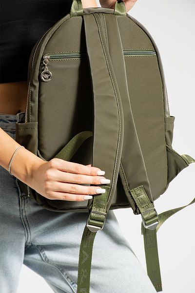 KunduraHane MEGA Women's Satin Fabric Medium Size Multi-Compartment Lined Side Pocket LAPTOP Compartment Backpack