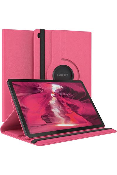 AWH Rotating Case for Samsung Galaxy Tab A 10.1 2019[T510/T515],360° Stand, Auto Sleep/Wake(Pink)