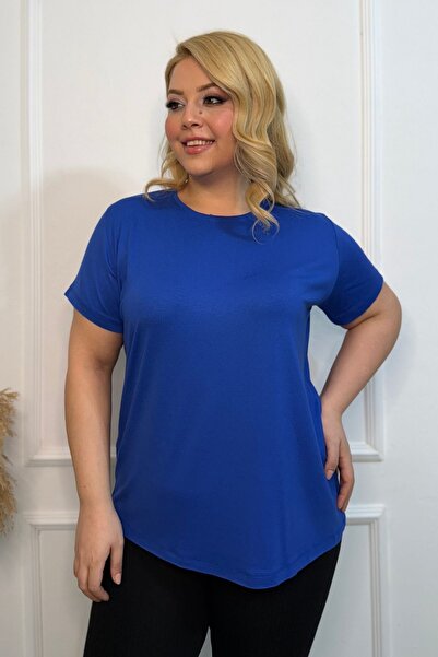 tarzımsüper Μπλουζάκι με χτενισμένο βαμβακερό χιτώνα με κοντό μανίκι με λαιμόκοψη και νέας σεζόν Comfort